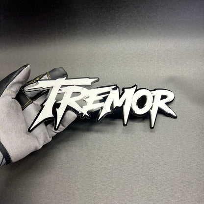 TREMOR automotive exterior emblem badge for fender tailgate or body