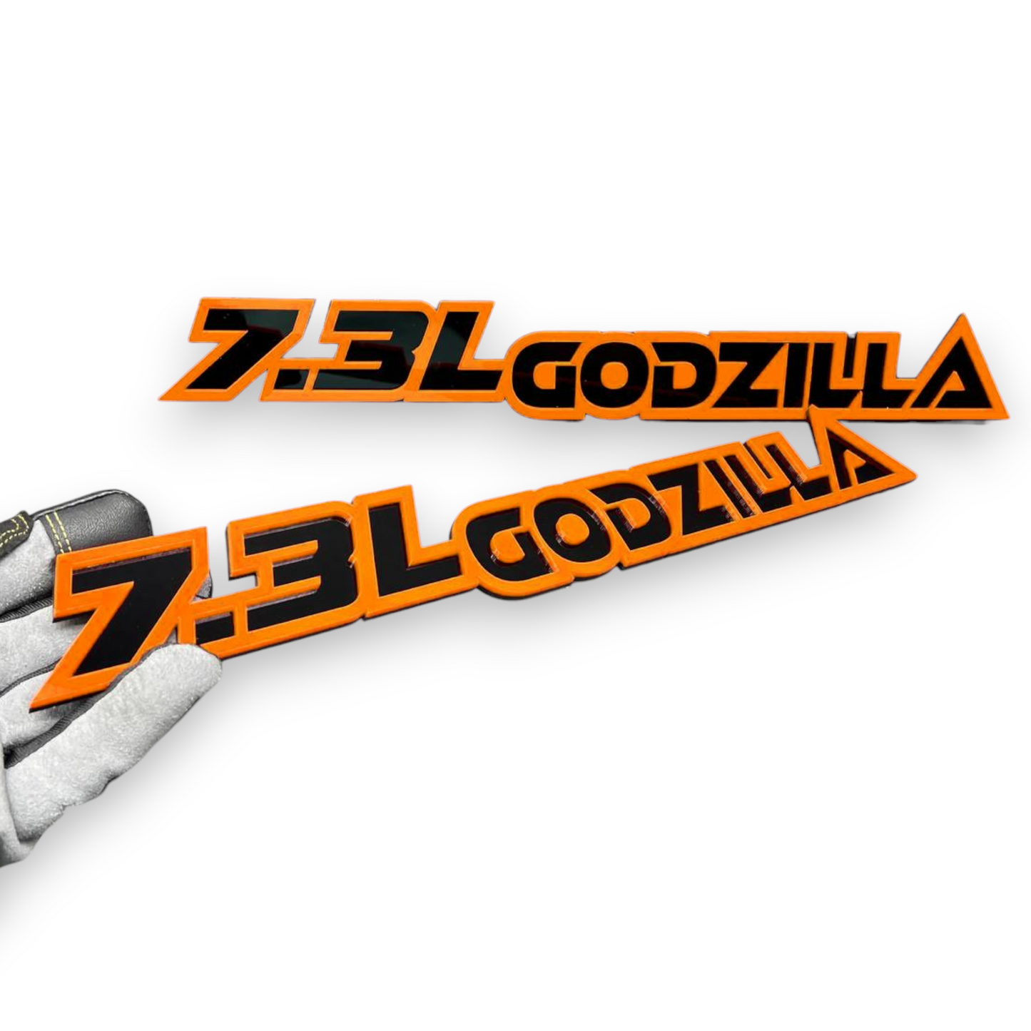 7.3 Godzilla dinosaur badge for Ford truck grille or fender