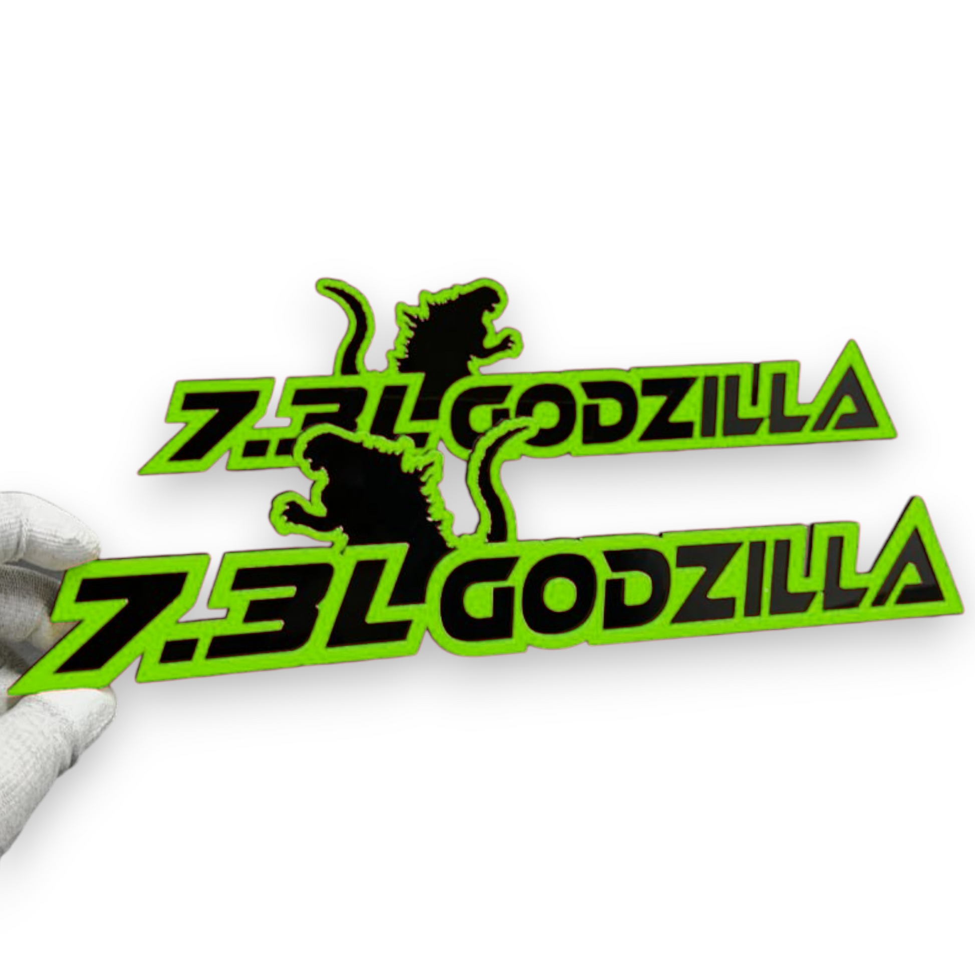 7.3 Godzilla dinosaur badge for Ford truck or fender