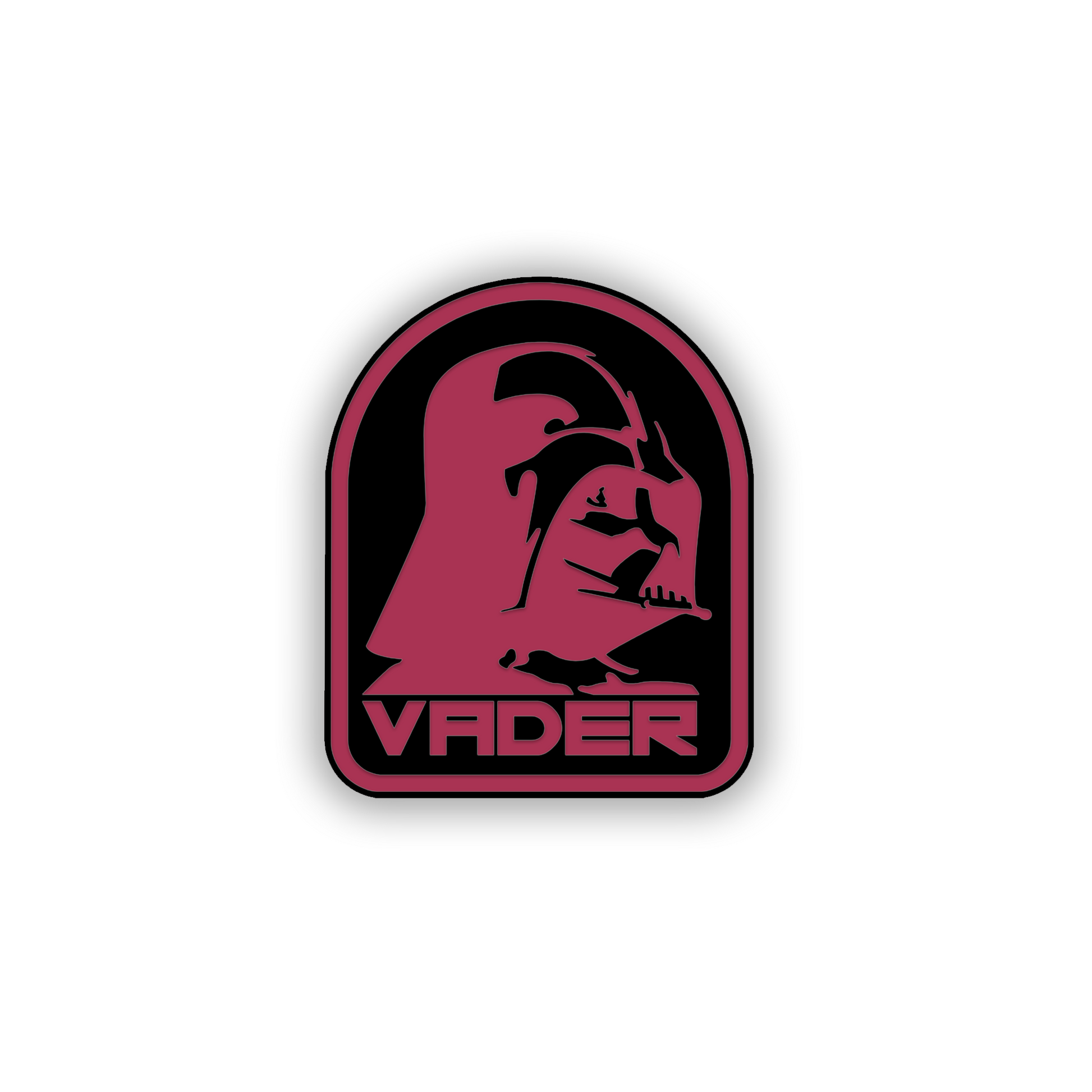Custom engraved sci-fi helmet emblem for car exterior decoration