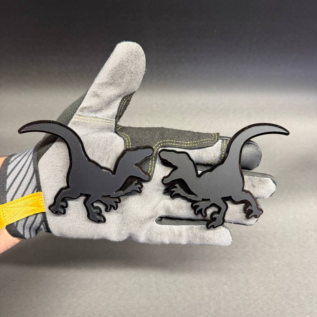 Black Raptor dinosaur fender badge car emblem for Ford, Jeep, Toyota, Chevrolet, GMC, Dodge and RAM vehicles
