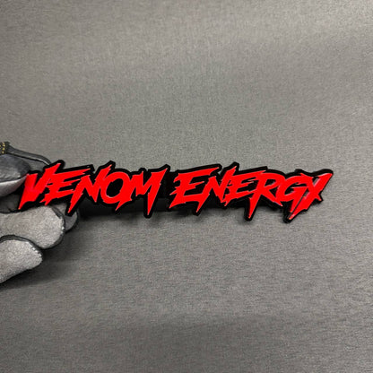 Venom Energy red and black Car Badge Fender Emblem for Ford Mustang, F150, Bronco and custom performance vehicles