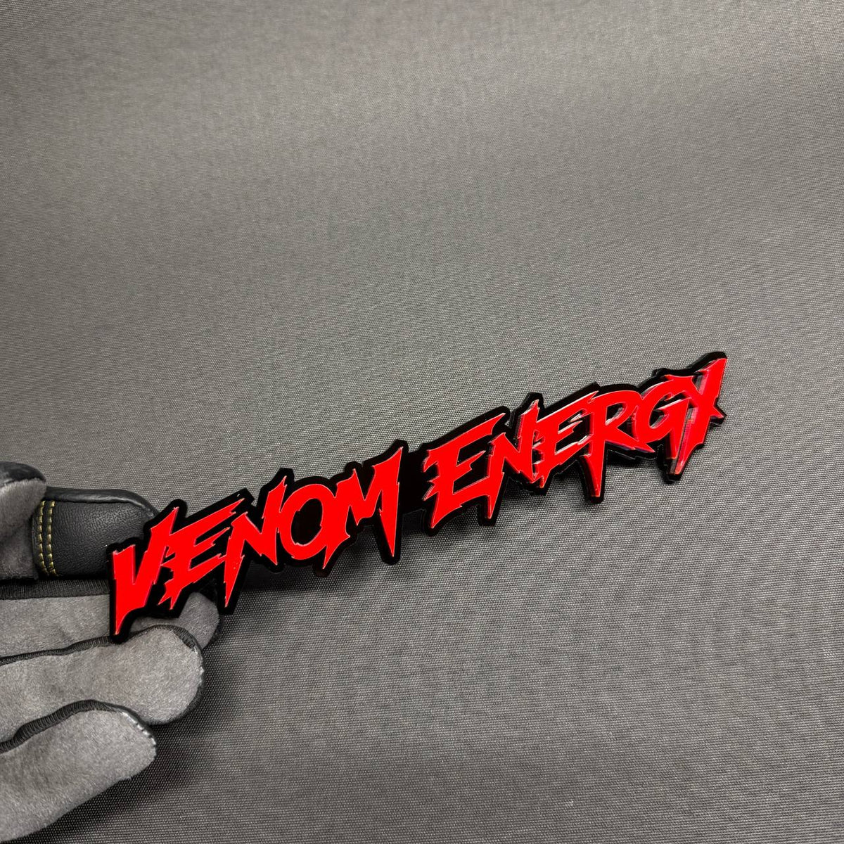 Red Venom Energy automotive emblem for Chevy Camaro, Silverado, Tahoe and Corvette fender or tailgate