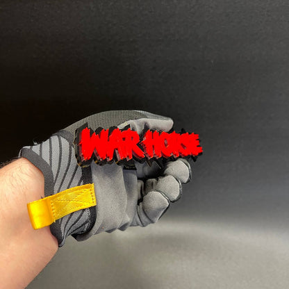 Custom WAR HORSE dripping font badge for lifted trucks and tailgates