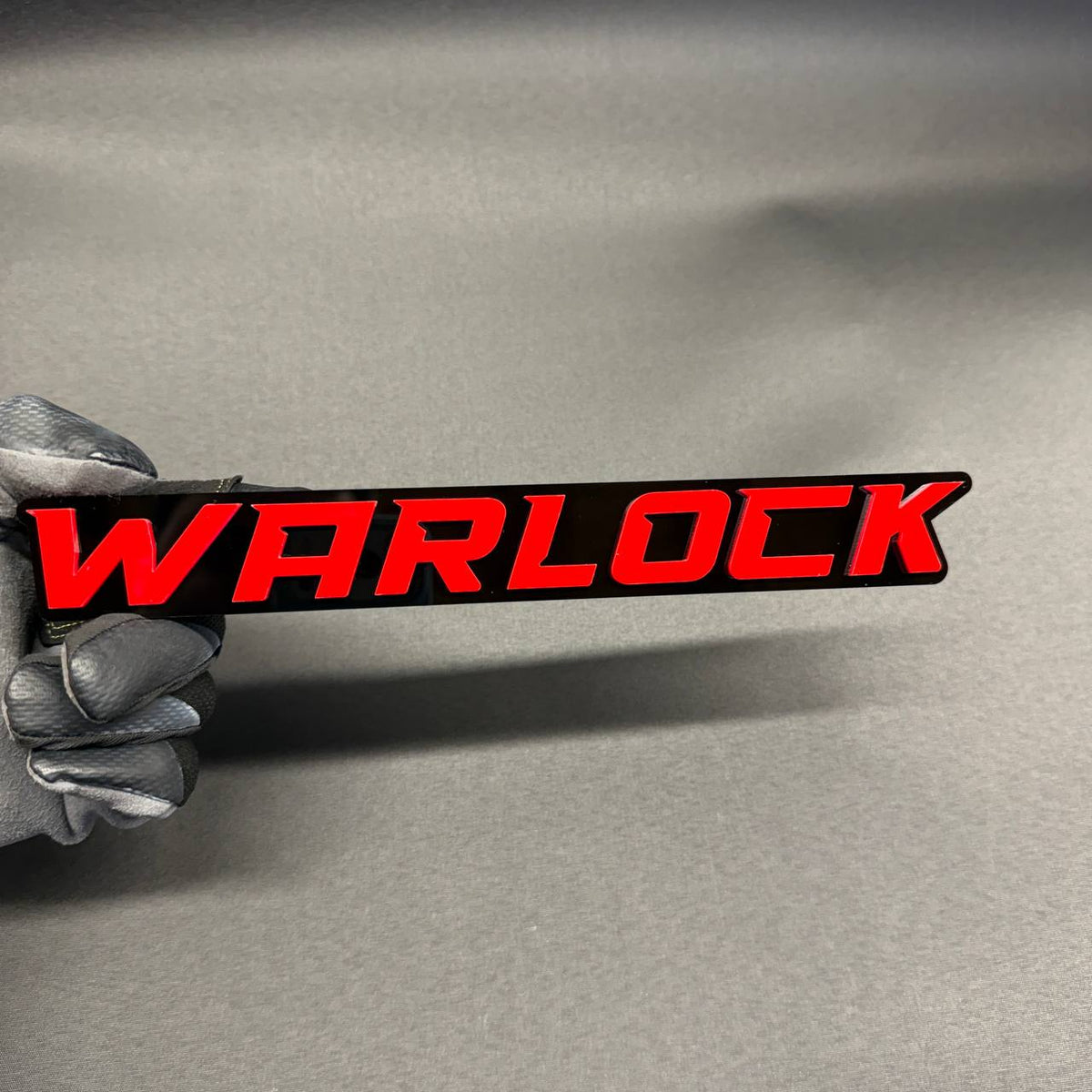 WARLOCK custom truck emblem compatible with Dodge RAM Jeep Ford Chevrolet GMC and Toyota vehicles