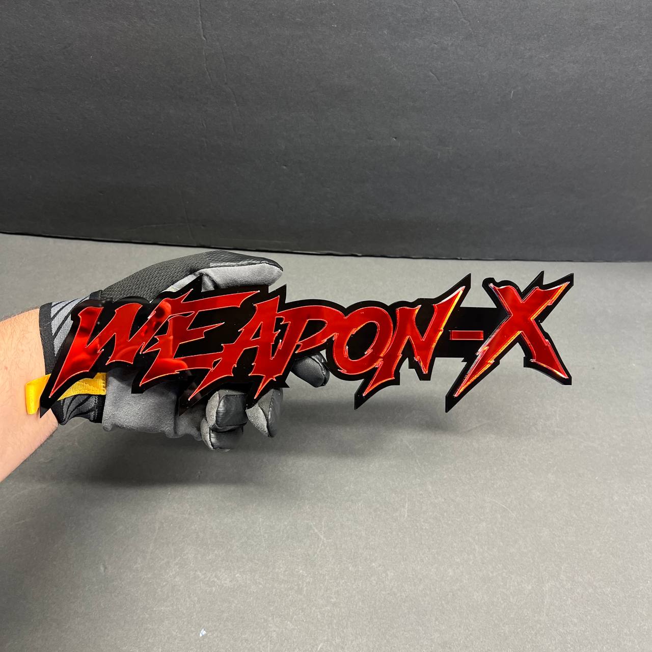 Aggressive dripping style Weapon X acrylic emblem for RAM truck hood