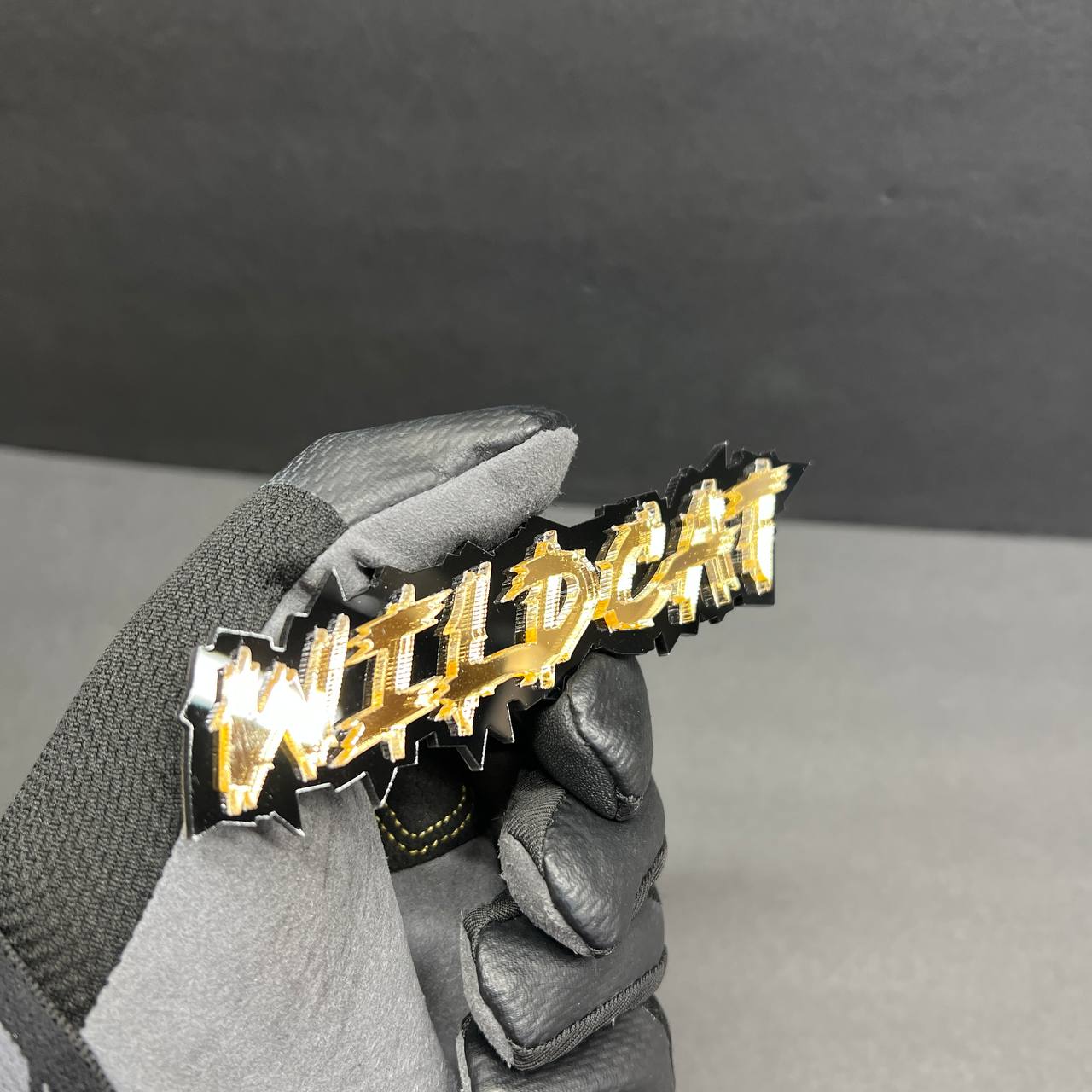 Custom Wildcat lettering badge for hood fender or tailgate application