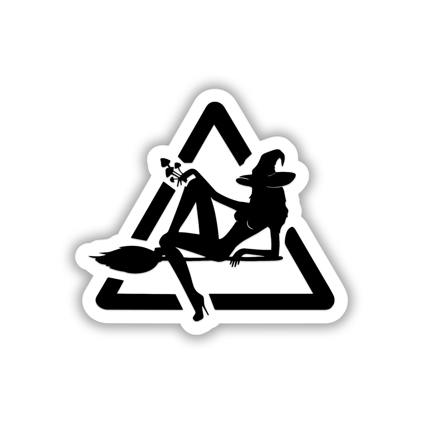Custom Flying Witch vehicle badge for fender tailgate or body panel