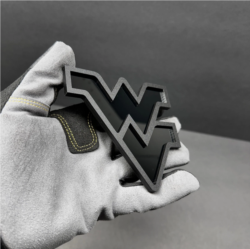 WV state car badge fender emblem accessory for Ford Bronco F150 and custom vehicles