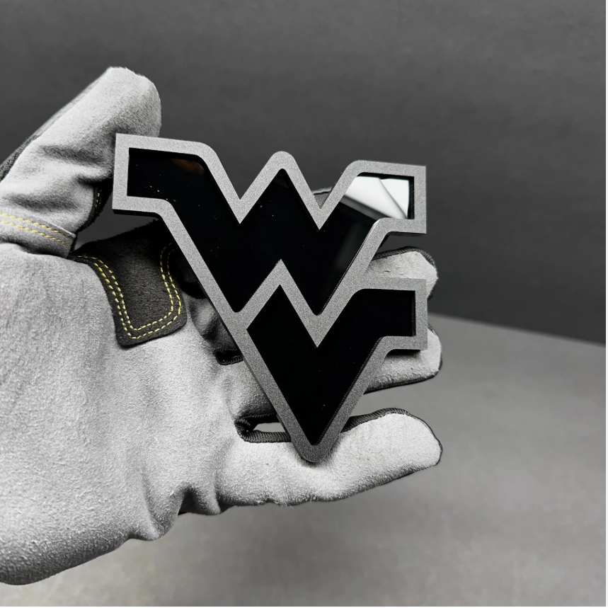 WV West Virginia car emblem for Chevrolet Silverado GMC Sierra and custom pickup trucks