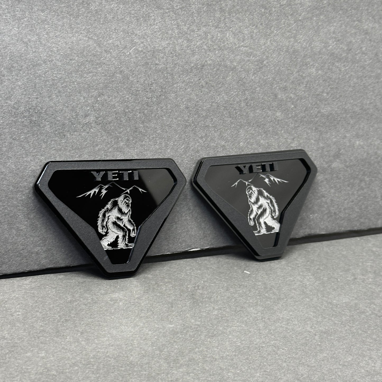Aftermarket Yeti car badge designed for Bronco exterior customization