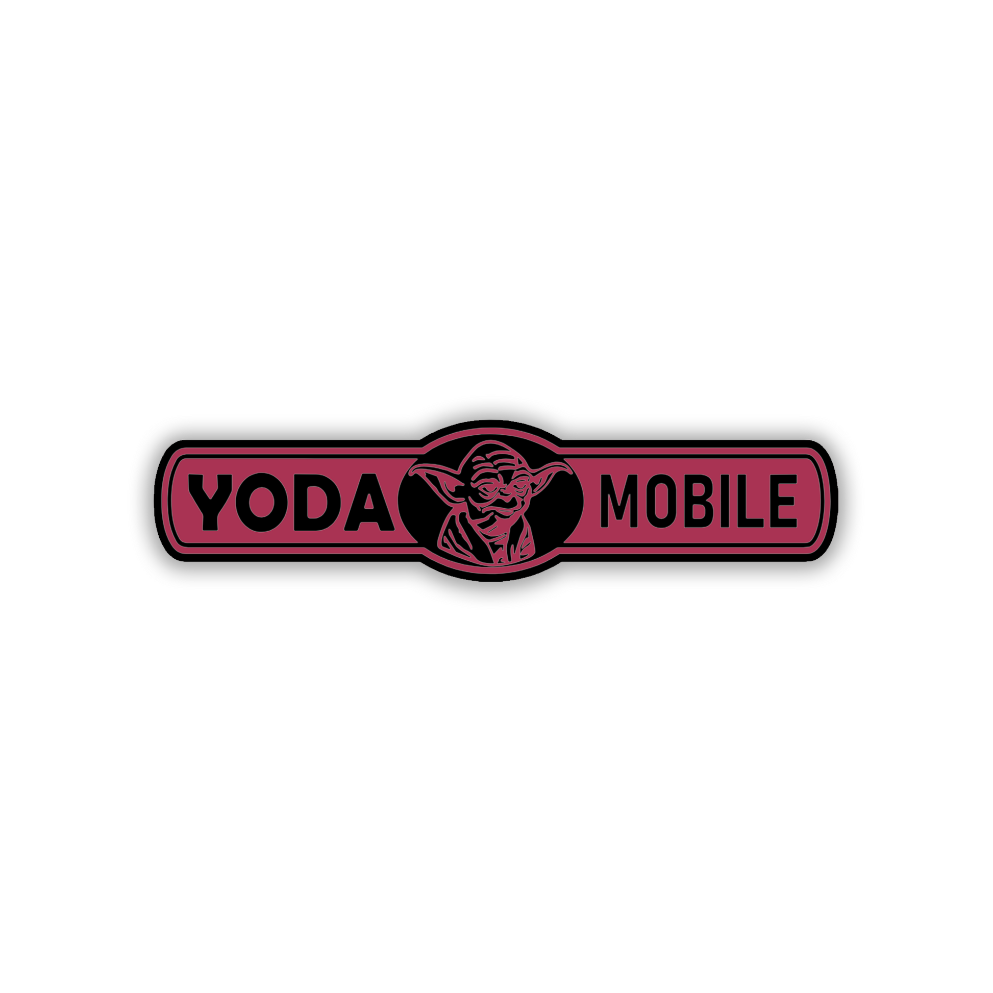 Sci-fi-inspired Yoda Mobile engraved car badge and fender emblem
