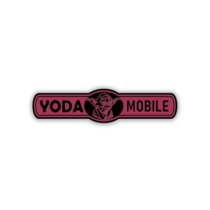 Sci-fi-inspired Yoda Mobile engraved car badge and fender emblem