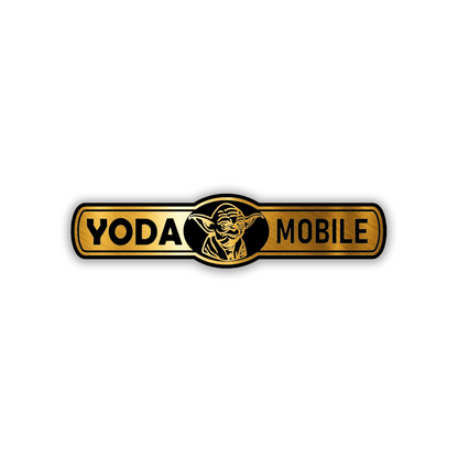 Decorative Yoda Mobile car emblem with durable exterior design